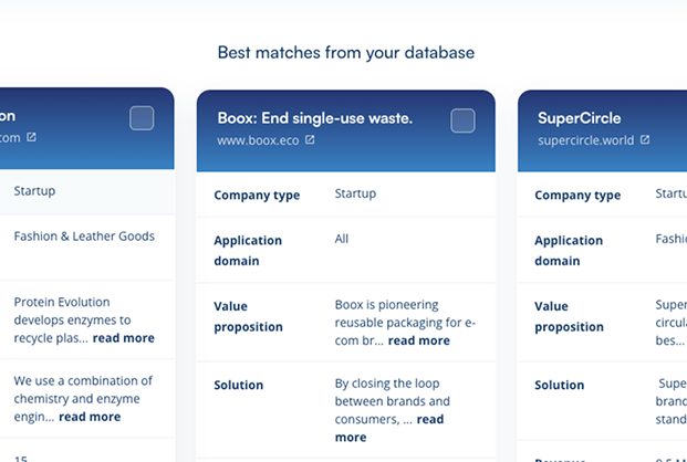 Match challenges with the right innovations in real time